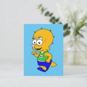 Illustratie van een Triceratops-loper. Briefkaart (Staand voorkant)