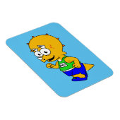 Illustratie van een Triceratops-loper. Magneet (Rechterzijde)