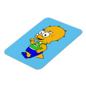 Illustratie van een Triceratops-loper. Magneet (Linkerzijde)