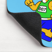 Illustratie van een Triceratops-loper. Muismat (Hoek)