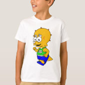 Illustratie van een Triceratops-loper. T-shirt (Voorkant)