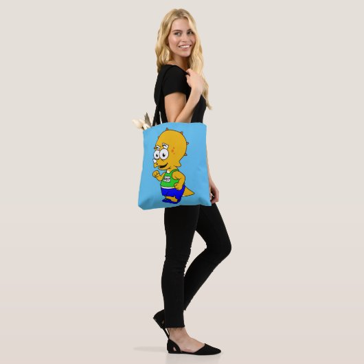 Illustratie van een Triceratops-loper. Tote Bag (Op model)