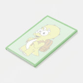 Illustratie van een Triceratops met rugzak. Post-it® Notes (Schuin)