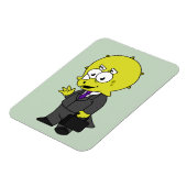 Illustratie van een Triceratops zakenman. Magneet (Linkerzijde)