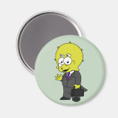 Illustratie van een Triceratops zakenman. Magneet (Voorkant / Achterkant)