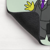 Illustratie van een Triceratops zakenman. Muismat (Hoek)