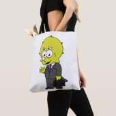 Illustratie van een Triceratops zakenman. Tote Bag (Dichtbij)