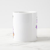 Illustratie van een Tyrannosaurus rex badmeester. Grote Koffiekop (Voorkant)