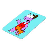 Illustratie van een Tyrannosaurus rex badmeester. Magneet (Linkerzijde)