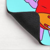 Illustratie van een Tyrannosaurus rex badmeester. Muismat (Hoek)