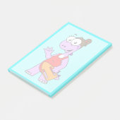 Illustratie van een Tyrannosaurus rex badmeester. Post-it® Notes (Schuin)
