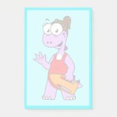 Illustratie van een Tyrannosaurus rex badmeester. Post-it® Notes (Voorkant)