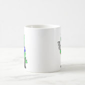 Illustratie van een Tyrannosaurus rex slager. Koffiemok (Center)