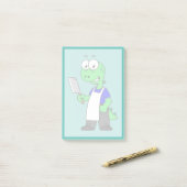 Illustratie van een Tyrannosaurus rex slager. Post-it® Notes (Op bureau)