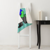 Illustratie van een Tyrannosaurus rex slager. Sherpa Deken (In situ)