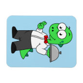 Illustratie van een Tyrannosaurus rex voedselkelne Magneet (Horizontaal)