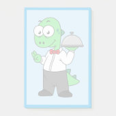 Illustratie van een Tyrannosaurus rex voedselkelne Post-it® Notes (Voorkant)