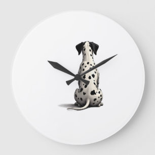 Illustratie van een vintage Dalmatiër hond van ach Grote Klok