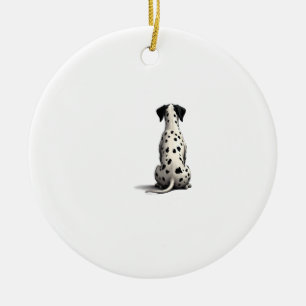 Illustratie van een vintage Dalmatische hond van a Keramisch Ornament