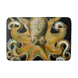 Illustratie van een vintage gouden octopus badmat