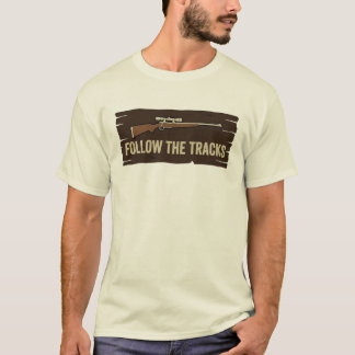 Illustratie van een vintage jachtroute bord t-shirt