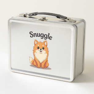 Illustratie van een vintage knuffel pomeranian hon