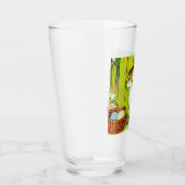 Illustratie van een vintage tabbykat glas (Rechts)