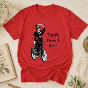 Illustratie van een vintage Victoriaanse dame op e T-shirt