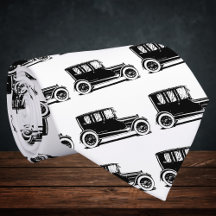 Illustratie van een vintage zwarte auto