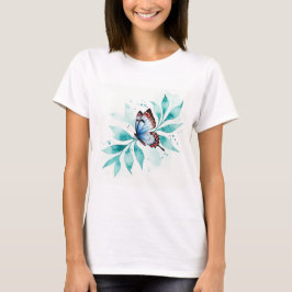Illustratie van een vlinder t-shirt