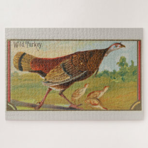 illustratie van een wilde Turkije (1889) Legpuzzel