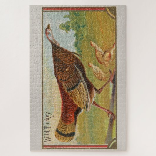  illustratie van een wilde Turkije (1889) Legpuzzel (Verticaal)
