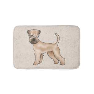 Illustratie van een zachtharige Wheaten Terrier-ho Badmat