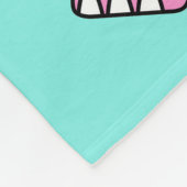 Illustratie van een zingende stegosaurus. fleece deken (Hoek)