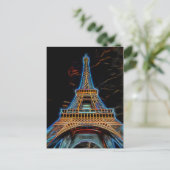Illustratie van Eiffeltoren - Parijs, Frankrijk Briefkaart (Staand voorkant)