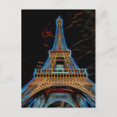 Illustratie van Eiffeltoren - Parijs, Frankrijk Briefkaart (Voorkant)