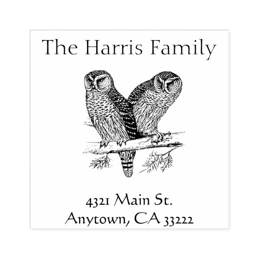 illustratie van Eigenaren Gepersonaliseerd Rubberstempel (Afrduk)