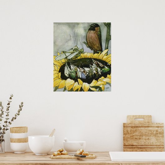 Illustratie van Else Wenz Vietor Poster (Keuken)