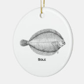  illustratie van enige vis keramisch ornament (Links)