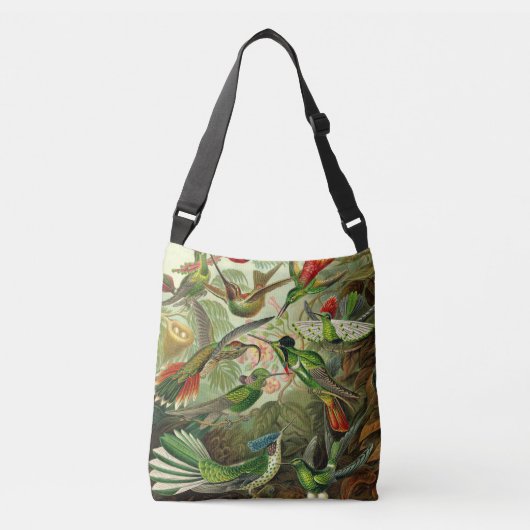 Illustratie van Ernst Haeckel Hummingbird Ornithol Crossbody Tas (Voorkant)