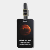 Illustratie van Exoplanet VHS 1256 B en zijn sterr Bagagelabel (Voorkant verticaal)
