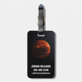 Illustratie van Exoplanet VHS 1256 B en zijn sterr Bagagelabel (Achterkant verticaal)