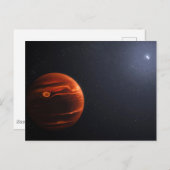 Illustratie van Exoplanet VHS 1256 B en zijn sterr Briefkaart (Voorkant / Achterkant)