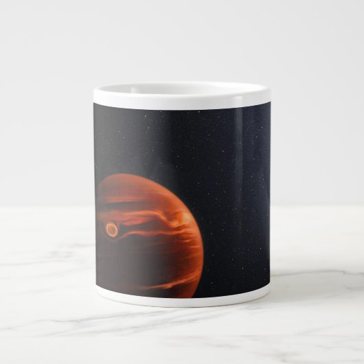Illustratie van Exoplanet VHS 1256 B en zijn sterr Grote Koffiekop (Voorkant)