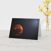 Illustratie van Exoplanet VHS 1256 B en zijn sterr Kaart (Gele Bloem)