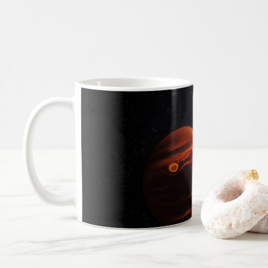 Illustratie van Exoplanet VHS 1256 B en zijn sterr Koffiemok (Met donut)
