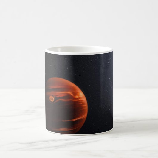 Illustratie van Exoplanet VHS 1256 B en zijn sterr Koffiemok (Center)