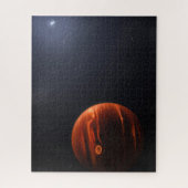 Illustratie van Exoplanet VHS 1256 B en zijn sterr Legpuzzel (Verticaal)