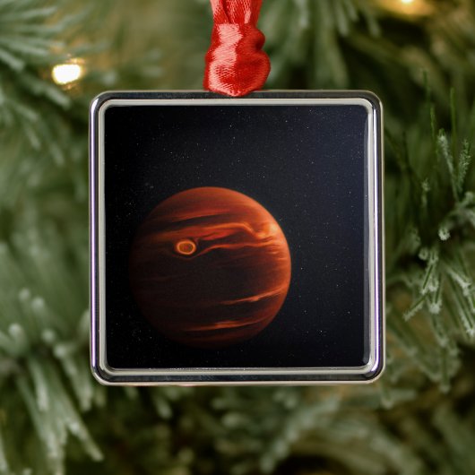 Illustratie van Exoplanet VHS 1256 B en zijn sterr Metalen Ornament (Boom)