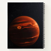 Illustratie van Exoplanet VHS 1256 B en zijn sterr Notitieboek (Achterkant)